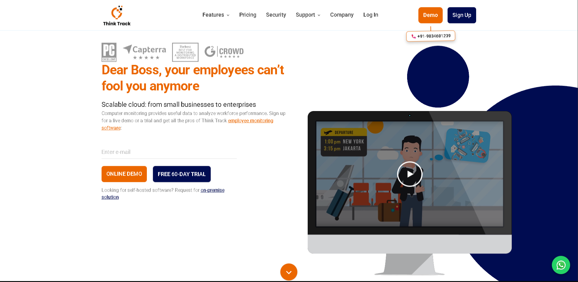 Think Track Website Preview